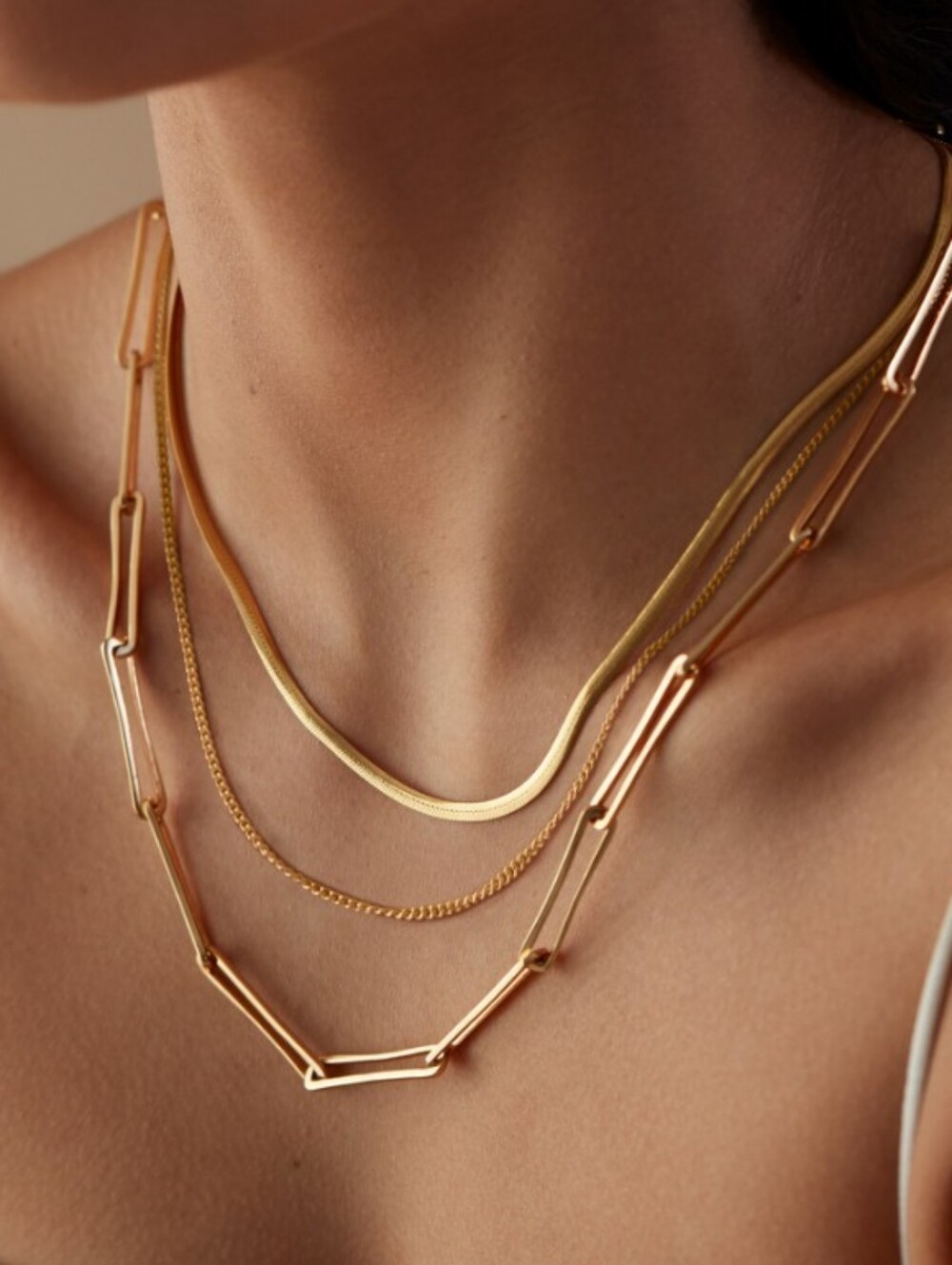 Monica Vander Curb Chain Necklace 46cm-50cm/18-20'18k Gold Vermeil